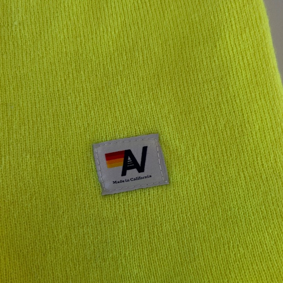 Aviator Nation Beanie Hat Yellow Rainbow - Picture 3 of 3
